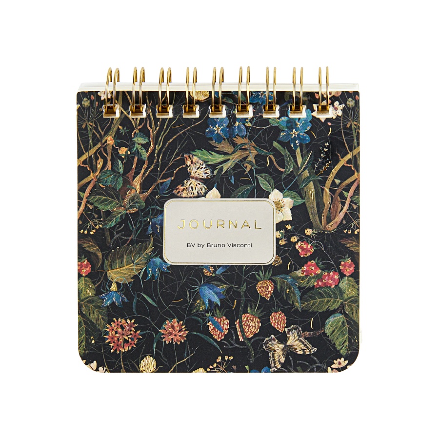 Карманный блокнот BRUNO VISCONTI Flora. Лесные ягоды 9*9см 60 л, спираль