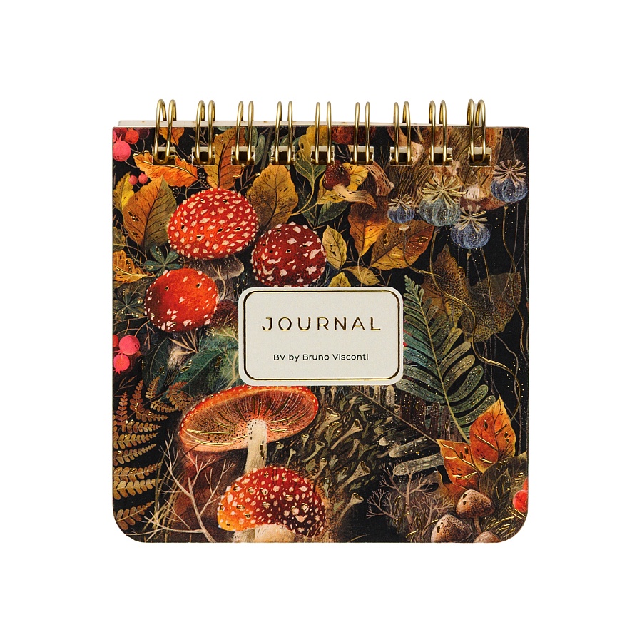 Карманный блокнот BRUNO VISCONTI Flora. Forest fairy tale 9*9см 60 л, спираль