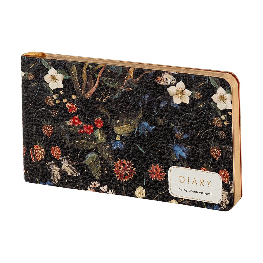 Еженедельник BRUNO VISCONTI Flora. Лесные ягоды (flex) А6 100 л, линейка