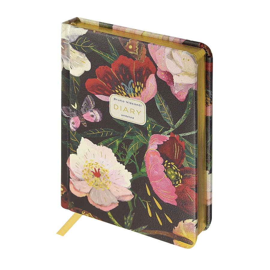 Ежедневник Пионы А6+  120 л недатированный