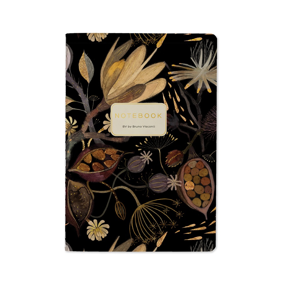 Тетрадь Ночные цветы А5 40 л, клетка