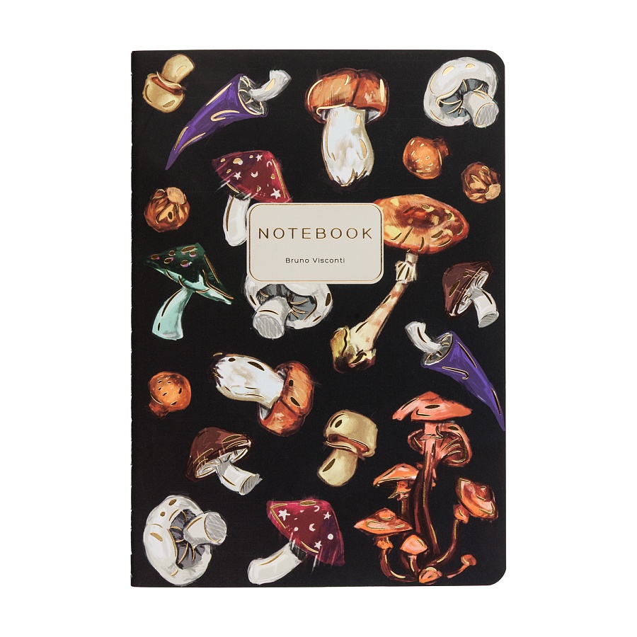 Тетрадь Грибная феерия  Black  А5 40 л, клетка