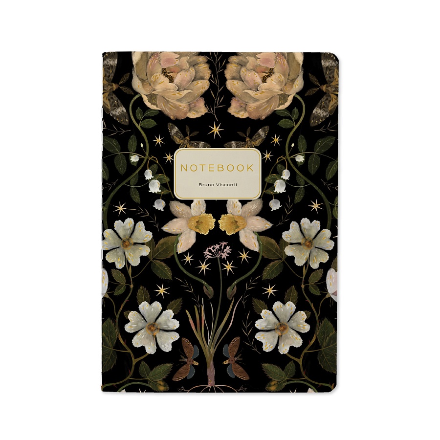 Тетрадь Night garden А5 40 л, линейка