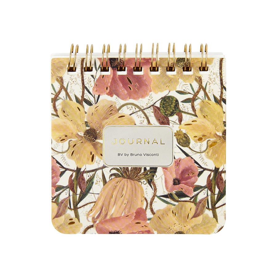 Карманный блокнот BRUNO VISCONTI Flora. Цветочная страсть 9*9см 60 л, спираль
