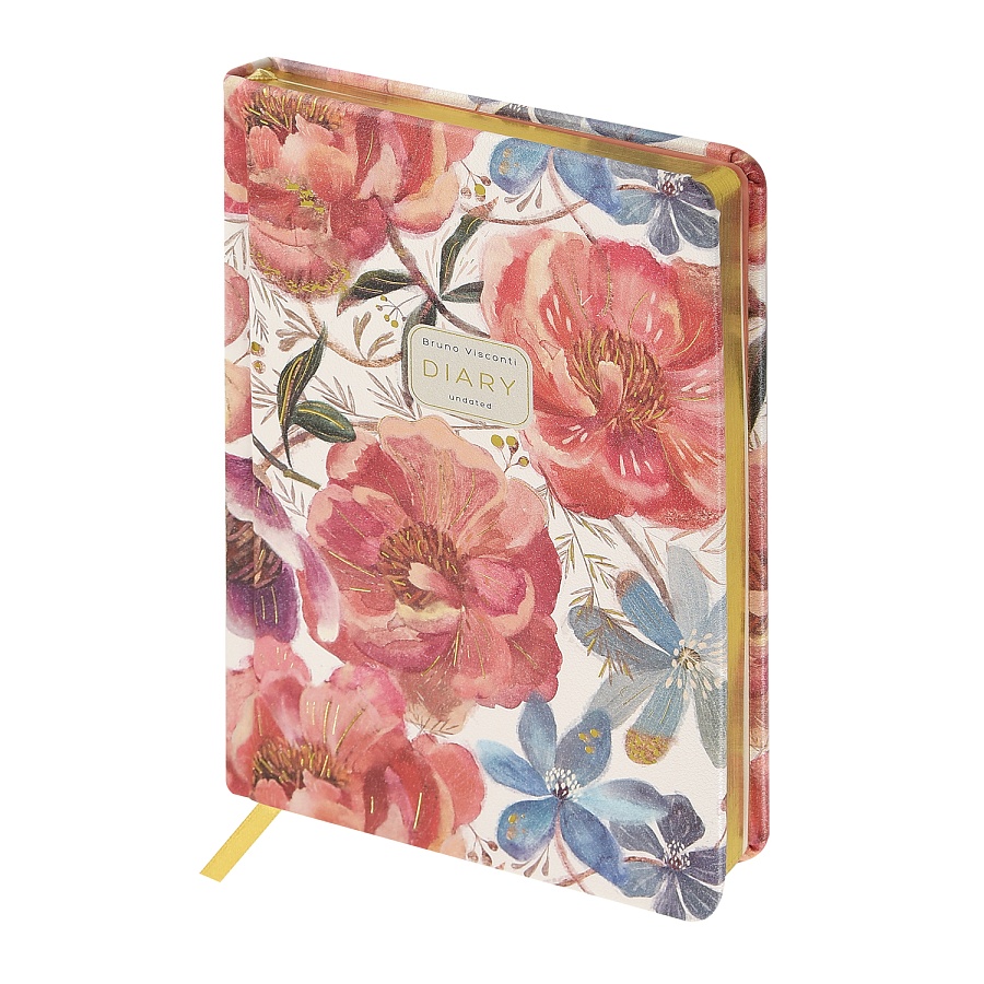 Ежедневник Цветочная феерия А5+  120 л недатированный