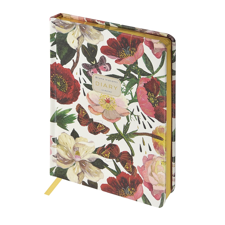 Ежедневник Пионы А5+ 120 л недатированный