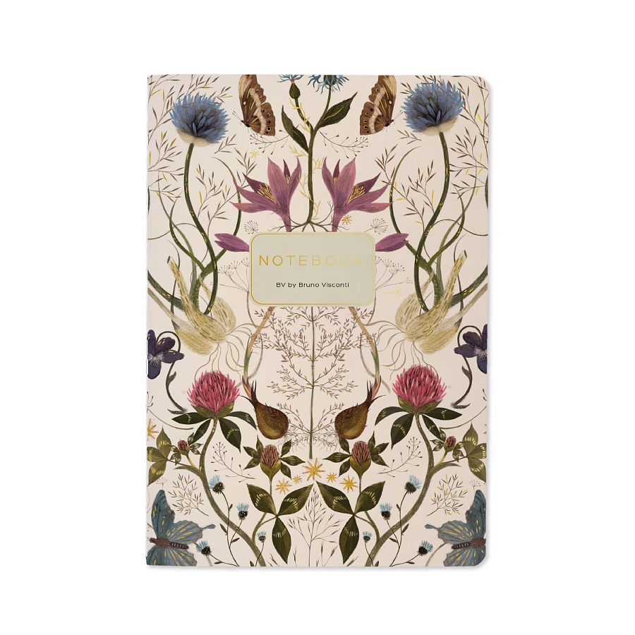 Тетрадь Symmetrical flora, А5 40 л, клетка