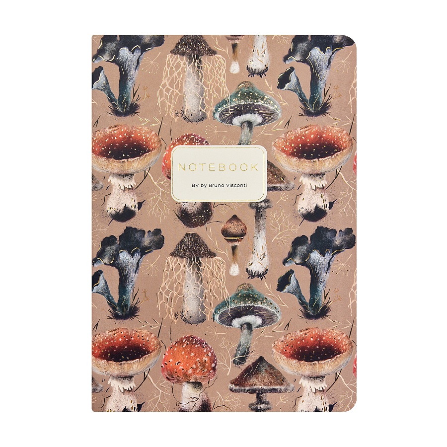 Тетрадь Mushroom Gallery А5 40 л, линейка