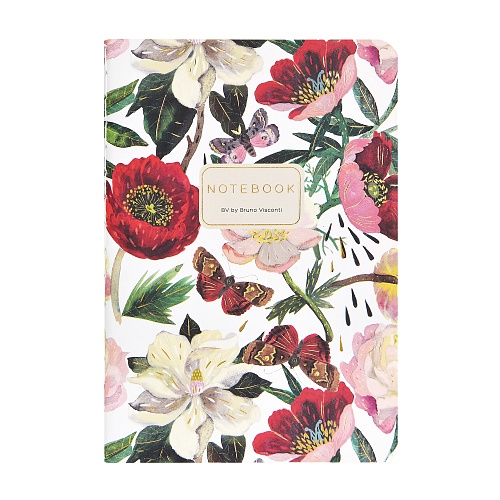 Тетрадь Пионы А6- 32 л, клетка