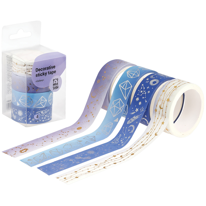 Скотч MESHU Galaxy 3м 1 рулон