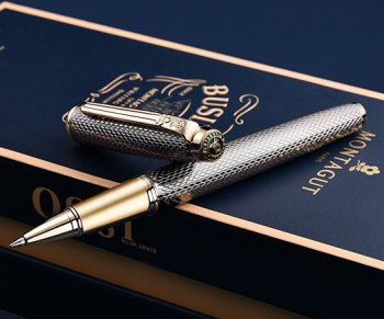 Ручка роллер MONTAGUT TJ-34 0.5 мм темно-серая с рифлением