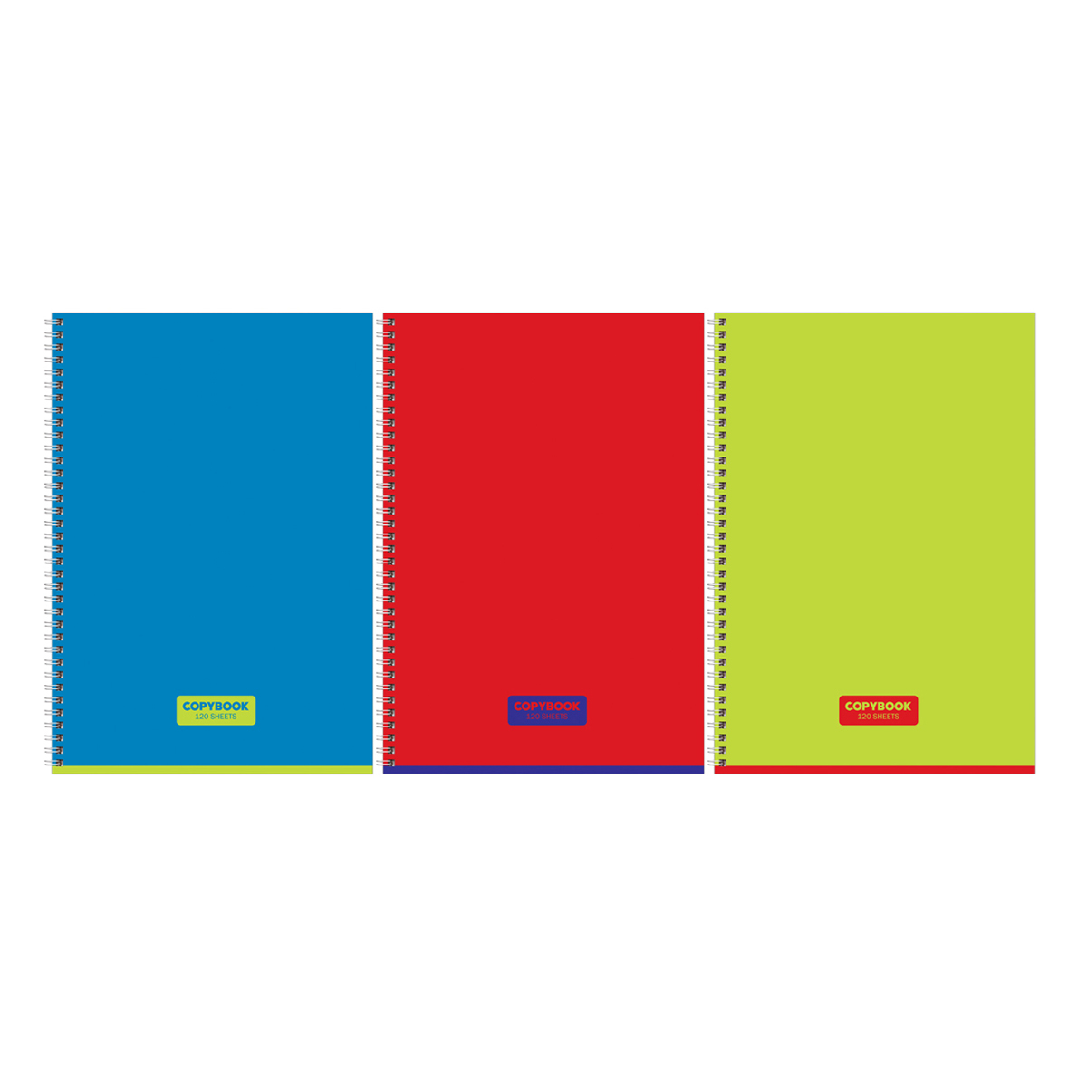 Тетрадь BG Monocolor А4 120 л, клетка, на гребне
