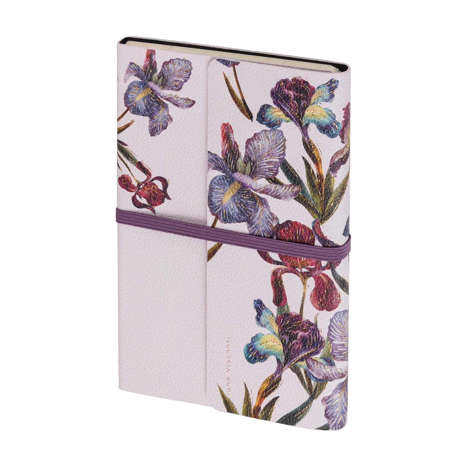 Ежедневник BRUNO VISCONTI Flora Ирисы А5 96 л недатированный (с резинкой)